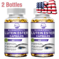 Lutein 20mg and Zeaxanthin | 2× 120 Softgels | Vision Health | Daily Supplement