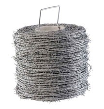 Stacheldraht Spitzdraht Klingendraht Sperrdraht 500m (2 Drähte je 1,7 mm)