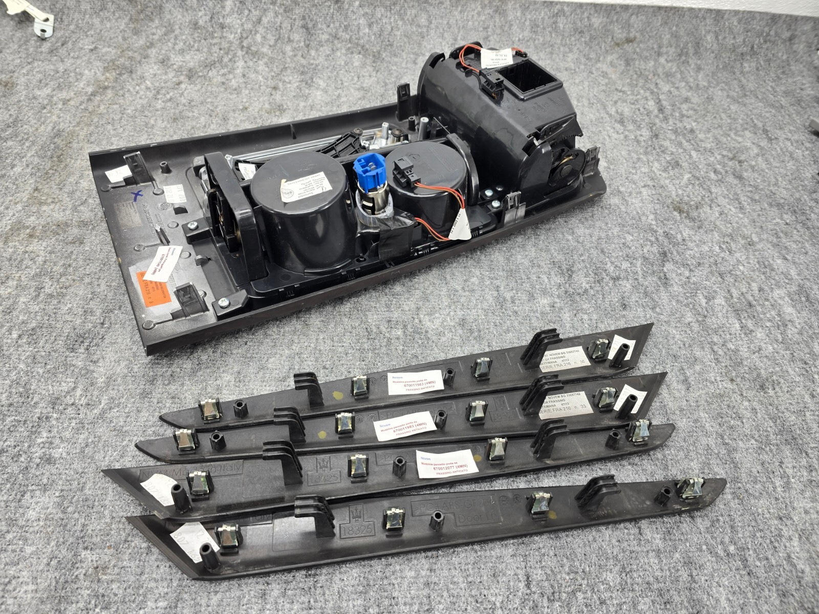 INTERIOR WOOD TRIM SET CONSOLE/DOOR PANEL OEM 40K 14-19 MASERATI GHIBLI S