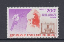 Benin 1976 A G Bell Telephone Satellite Sc 349 mint never hinged