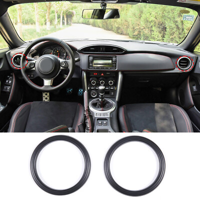 Matte Black Side Air Vent Outlet Frame Trim For Toyota 86/Subaru BRZ 12-20 US
