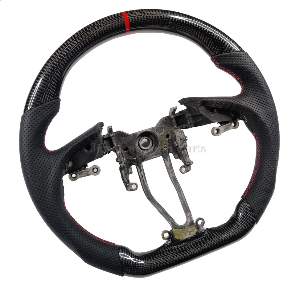 Volante de fibra de carbono real para Hyundai Genesis cupé 2009-2016 Foto 2 de 4