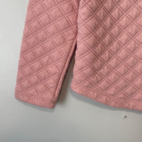 Crewcuts XS 4-5 Pink Quilted Long Sleeve Pullover Top For Girls - Picture 3 of 5