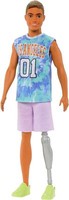 Mattel Barbie HJT11 Ken Fashionistas Puppe Mit Beinprothese In Shirt Neu Ovp<