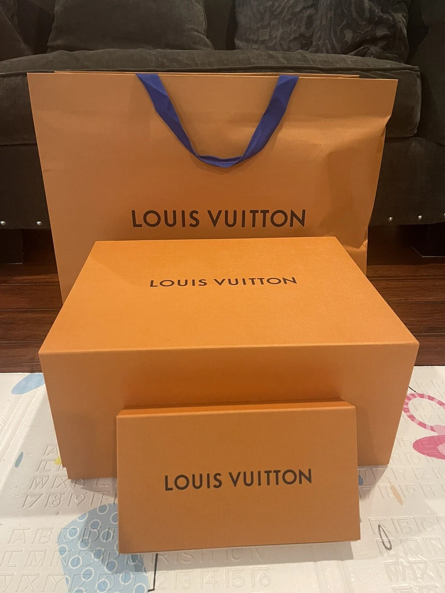 Medium size Louis Vuitton Box and shopping bag (empty)