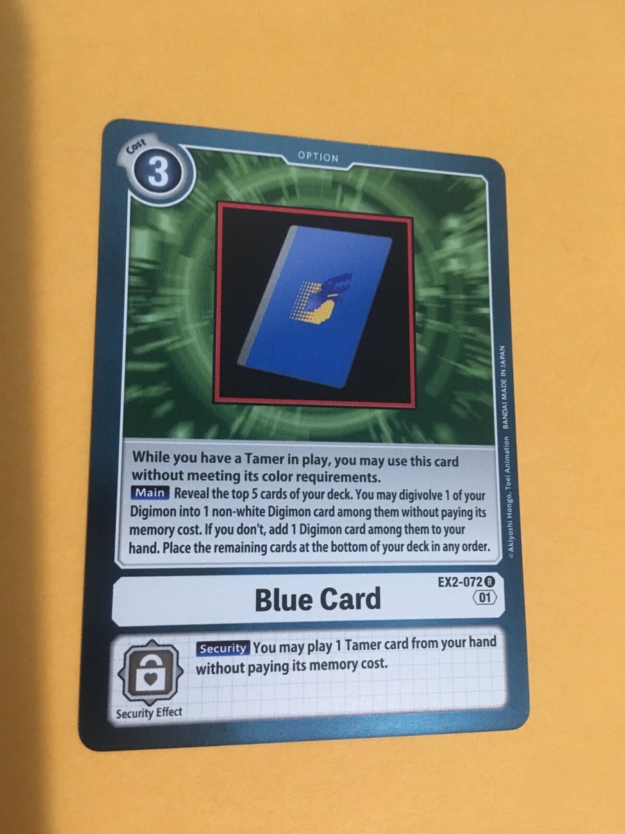 Blue Card EX2-072 R Digimon CCG TCG | Digital Hazard Near Mint English | eBay Blue Card EX2-072 R Digimon CCG TCG | Digital Hazard Near Mint English | eBay