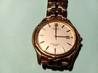 VINTAGE SEIKO GOLD TONE WATCH MEN WATER RESISTANT REF 7N32-0049