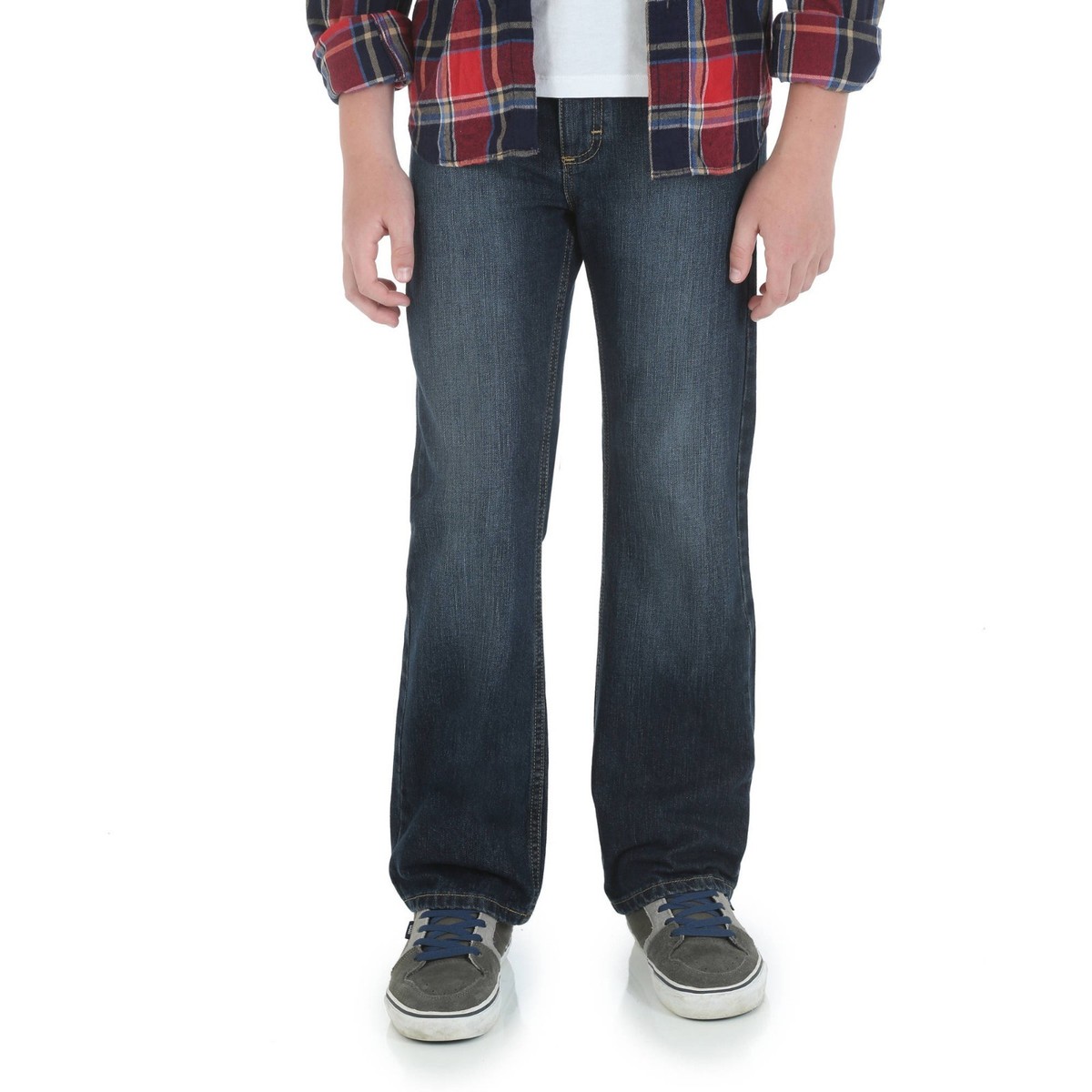 Jean Wrangler Garçon Boot Cut – 14 Husky, Forest Denim, Neuf Avec étiquettes