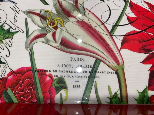 Very Rare MICHEL DESIGN WORKS Wood Tray PARIS. AUDOT, LIBRAIR - Picture 13 of 17