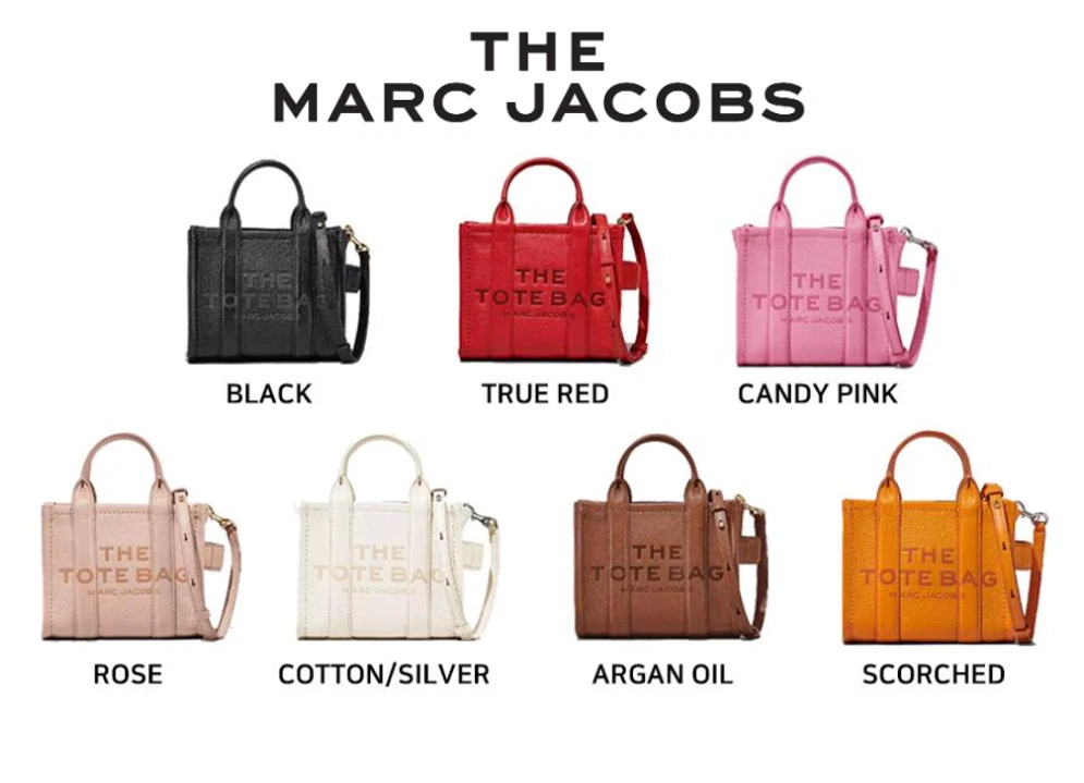 Marc Jacobs The Leather Micro Tote Bag True Red