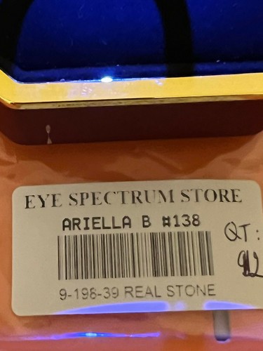 Ariella Elephant Shape Charm Real Stone Ring 9" $196 #138 - Picture 6 of 6