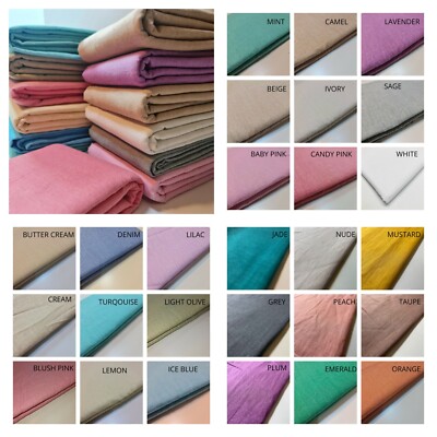 100 % Baumwolle Calico Stoff Canvas * Neu * 25 Farben Handwerk Patchwork Material 58 Zoll