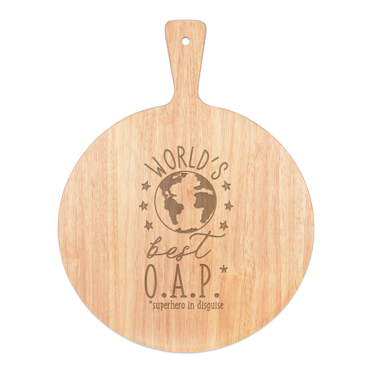 World's Best OAP Pizza Board Paddle Wooden Funny Favourite Grandma Grandad