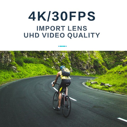 Kopfmontierte Sportkamera Mini tragbar AD716 4K 1080P USB/Typ-C POV Video Cam - Bild 7 von 17