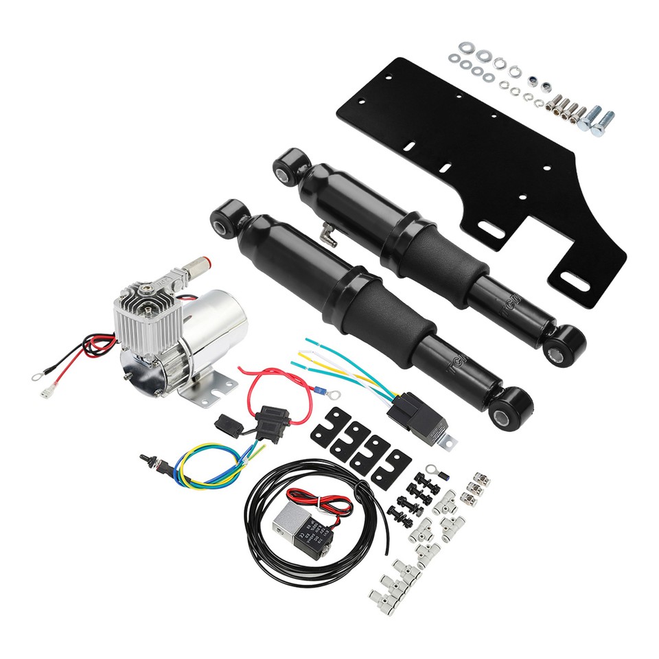 Rear Air Ride Suspension Kit Fit For Harley Electra Road Street Glide