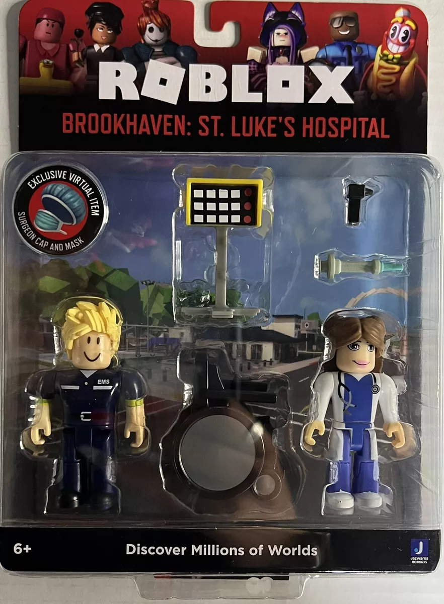 Roblox Brookhave St. Luke's Hospital Figure Pack [Includes Exclusive  Virtual Item] 