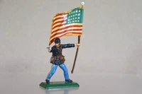 BRITAINS DEETAIL RE PAINTED AMERICAN CIVIL WAR UNION TROOPER with COLOUR oc