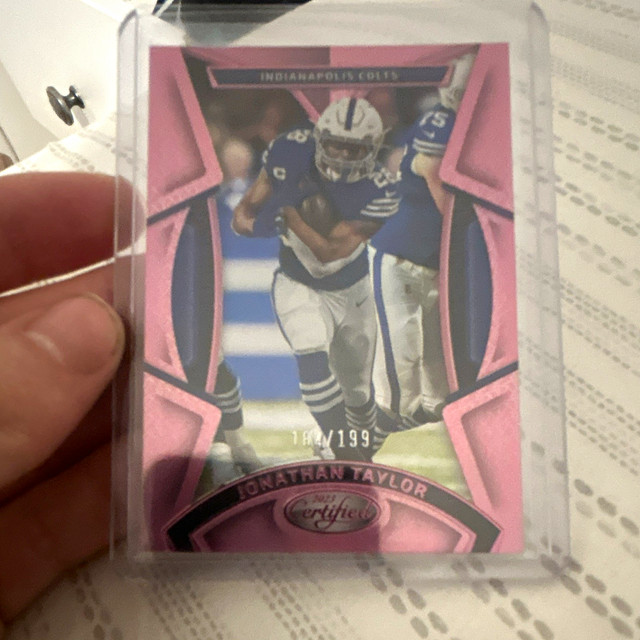 Panini 2023 Certified Jonathan Taylor Colts Pink Parallel #73 Serial #/199