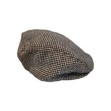 McGregor Gray Wool Newsboy Hat Flat Cabbie Cap USA Made Union Med