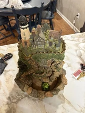 Lighted Lighthouse Waterfall Fountain Collectible Makes Seagull Sounds Rare 12”