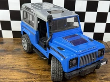 Bruder Land Rover Defender Blue Toy Truck 2010 Made in Germany - No Doors