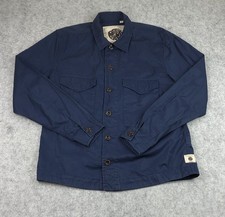 Pretty Green Jacket Mens Large Blue Field Overshirt Utility Mod Gallagher Oasis