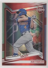 2022 Panini Elite Extra Edition Status Red 42/299 Jud Fabian #67 0x1
