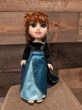 Disney Frozen II Queen Anna Fashion Large Doll 14 inch NO Tiara and Shoes