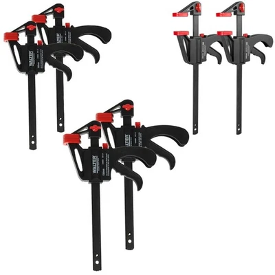 WALTER WERKZEUGE WALTER Schnellspannzwingen Set 6tlg. Spannweite 100, 150, 300mm Druckzwingen