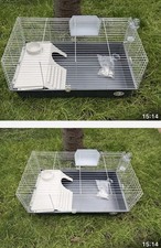 Ferplast Guinea Pig/Rabbit Cage Measures L95 x W55 x H45 cm Grey