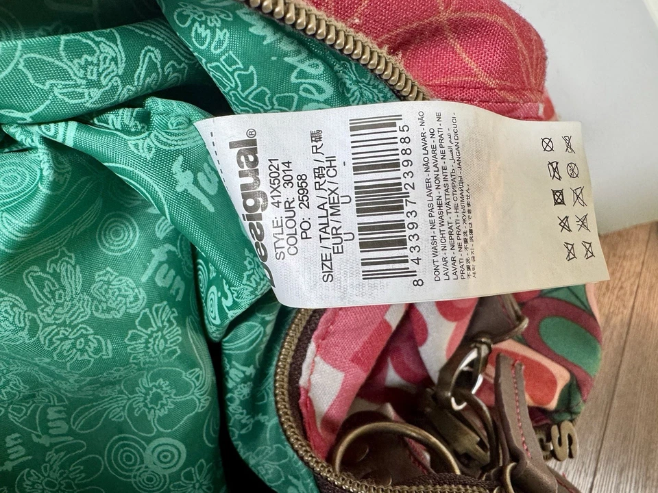 Desigual Cartera Bolso Bandolera Viaje Bolso sin asas Bolso bordado Foto 4 de 4