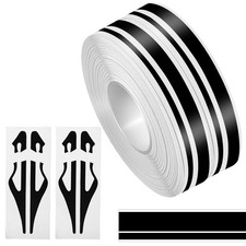 2Rolls Car Pinstriping Tape Black Vinyl Pinstripe Decals Pinstriping Automoti...