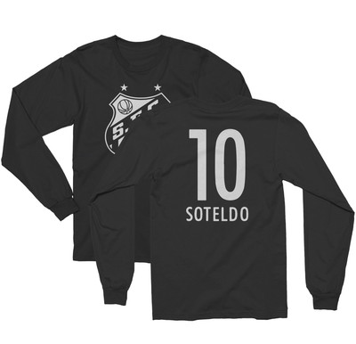 Soteldo 10 Jersey-Inspired Tee | Santos Futbol Fans Long Sleeve Tshirt
