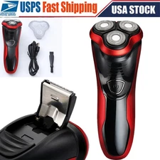 NEW Electric Shaver Mens Razor Rotary Waterproof Pop-Up Trimmer Wet Dry Cordless
