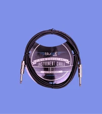 Blucoil 10-FT Straight Instrument Cables Premium Male to Male Connectors 1/4"