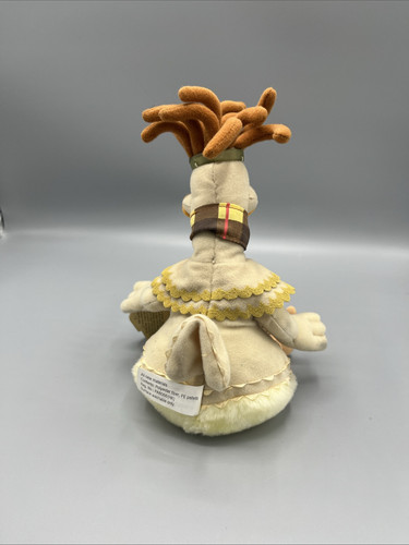 Vintage Dreamworks 2000 Chicken Run Mac Inventor Bean Stuffed Plush Toy 9” - Picture 3 of 12