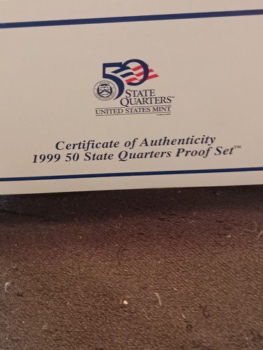 1999 Quarter Proof Set All Paperwork Box Is A Little Rough - Picture 20 of 20