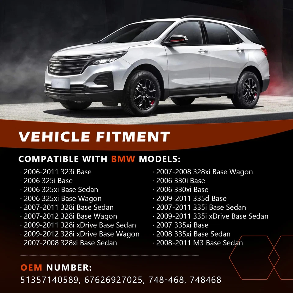 Regulador de ventana de transmisión trasera con motor para BMW E90 325i 335i 328i 335d 2007-2012 Foto 2 de 4