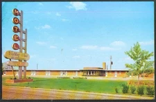 Valley View Motel Dayton OH postcard 1950s