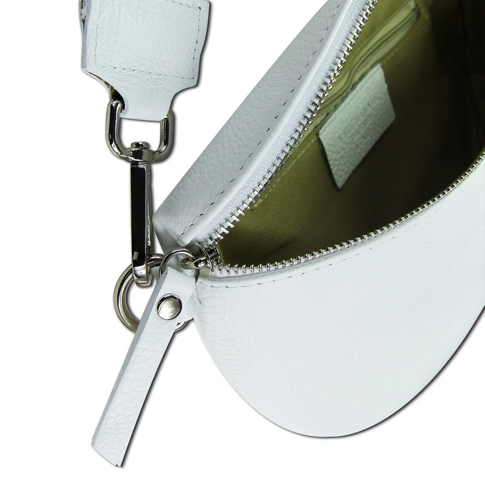 Toscanto Damen Gürteltasche Leder weiß OTT807BW - Bild 3 von 4