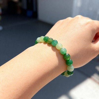 Handmade Certified Green Onyx Bracelet | Healing Crystal Bracelet for Protection