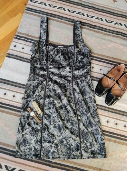 Women Free People Dress Grey Elastane M
