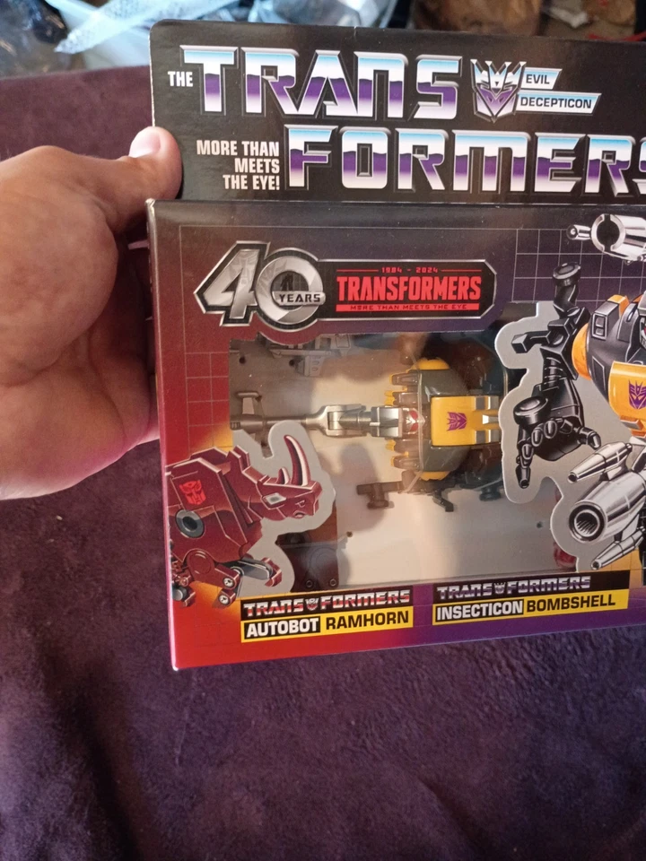 BOMBSHELL + RAMHORN Transformers The Movie G1 Retro reissue Hasbro 2023 New - Image 2 of 4