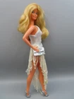 Vintage Barbie white silver wrap Rare 1970s Superstar Era clone dress NO DOLL