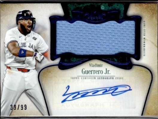 2026 Topps Tier One Vladimir Guerrero Jr. Autograph Jumbo Relic /99 #AT1JR-VG
