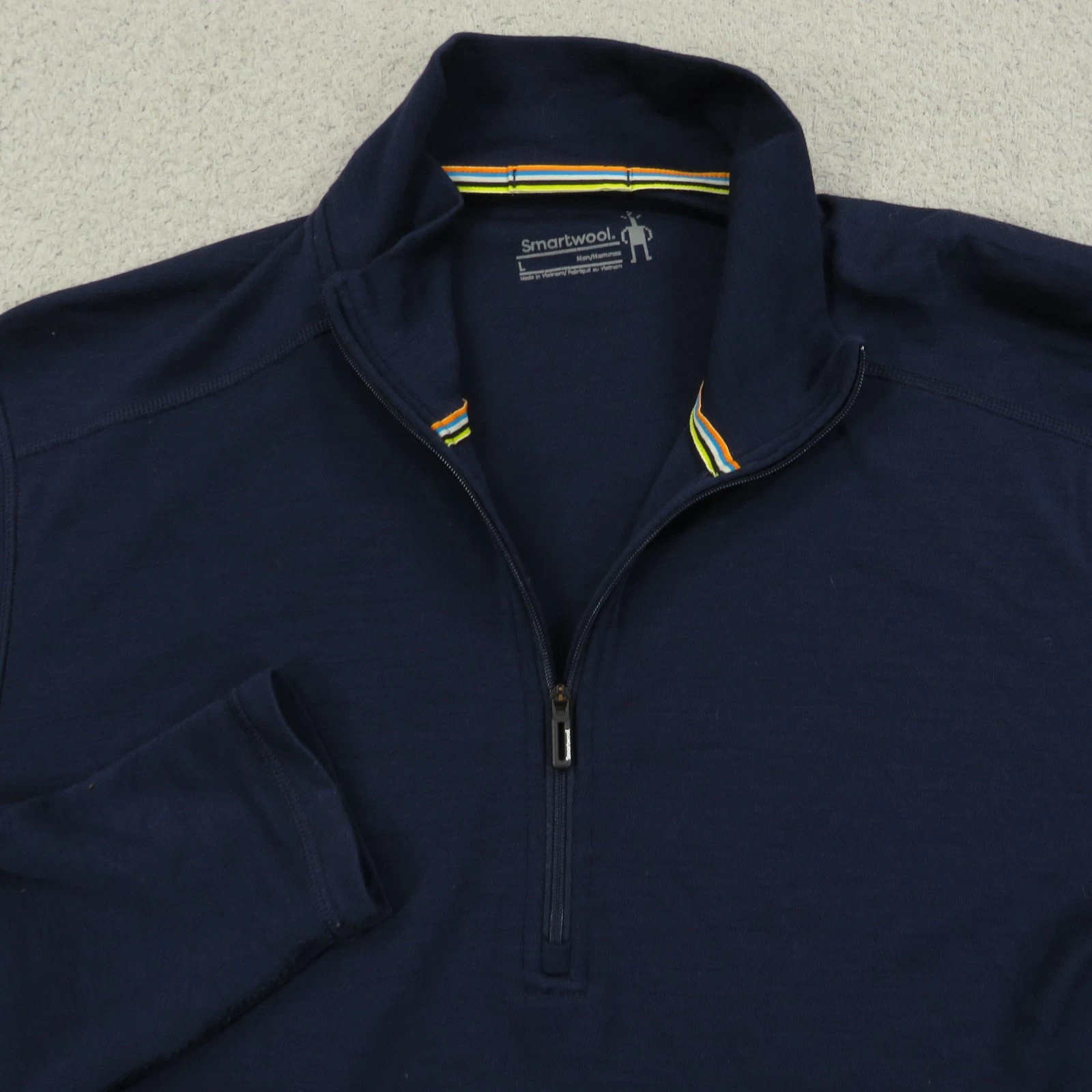 Smartwool Base Layer Mens Large 250 Long Sleeve 1/4 Zip Sweater Pullover Navy
Opens in a new window
