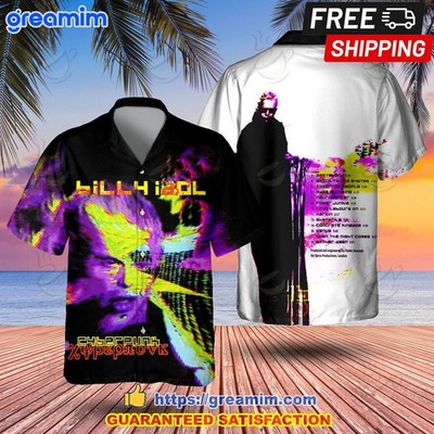 Billy Idol Cyberpunk Album Hawaiian Shirt