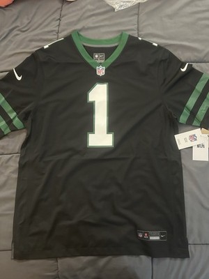 Nike New York Jets Gardner #1 NFL Football Jersey Black Green White