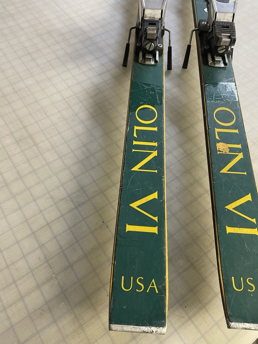 VINTAGE GREEN OLIN MARK VI SKIS | eBay