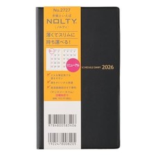 NOLTY Planner 2026 Monthly Slim Black 2727 Starts November 2025 